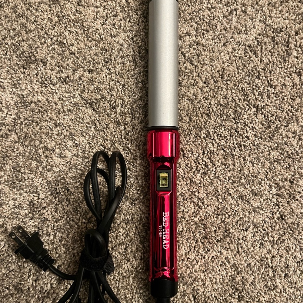 BedHead Red and Silver Hair Curler